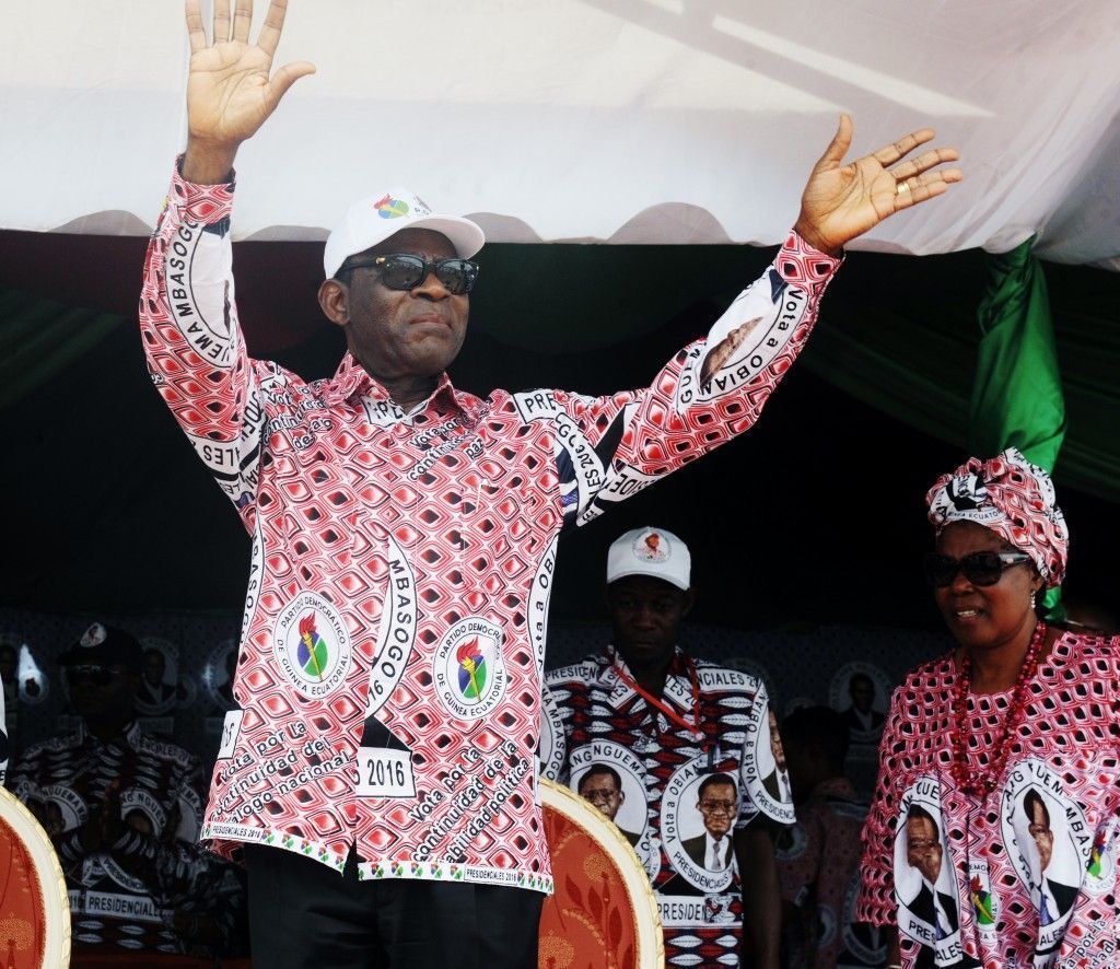 Final de campaña del candidato Obiang Nguema Mbasogo