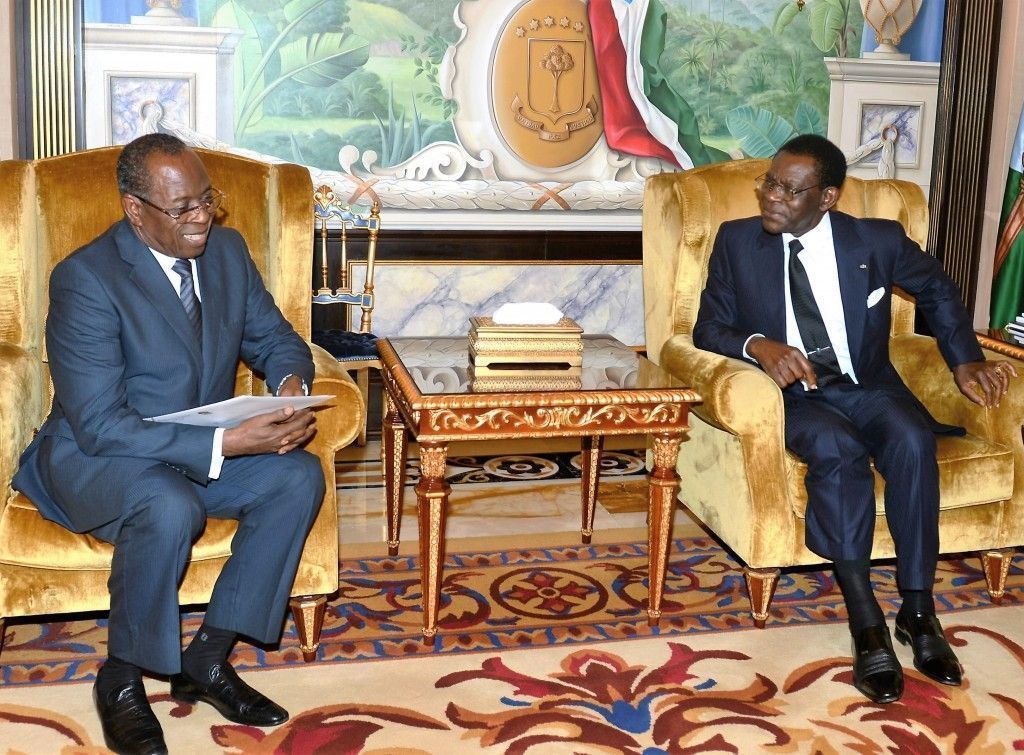 El Presidente recibe al Ministro de Transportes de República de Congo