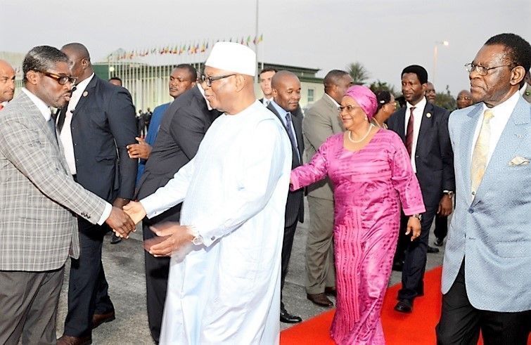 Despedida a la pareja presidencial de Mali