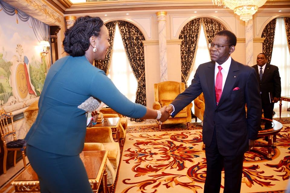 La Embajadora de la República Centroafricana visita al Presidente