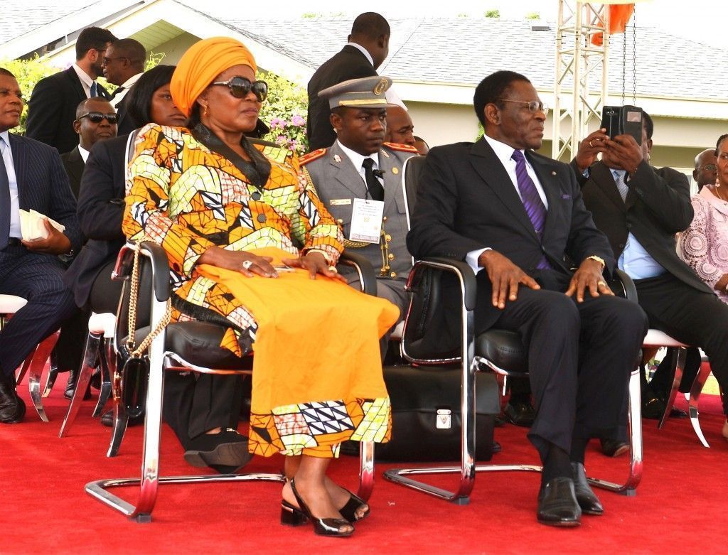 La pareja presidencial en Ghana