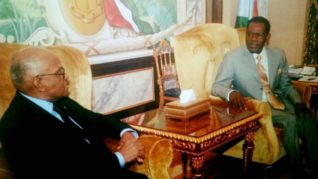 Cordial encuentro con Miguel Trovoada, ex presidente de Sao Tomé