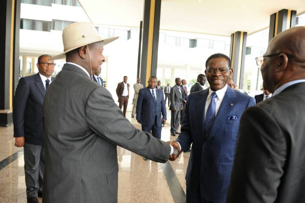 El Jefe de Estado de Uganda recorre Djibloho