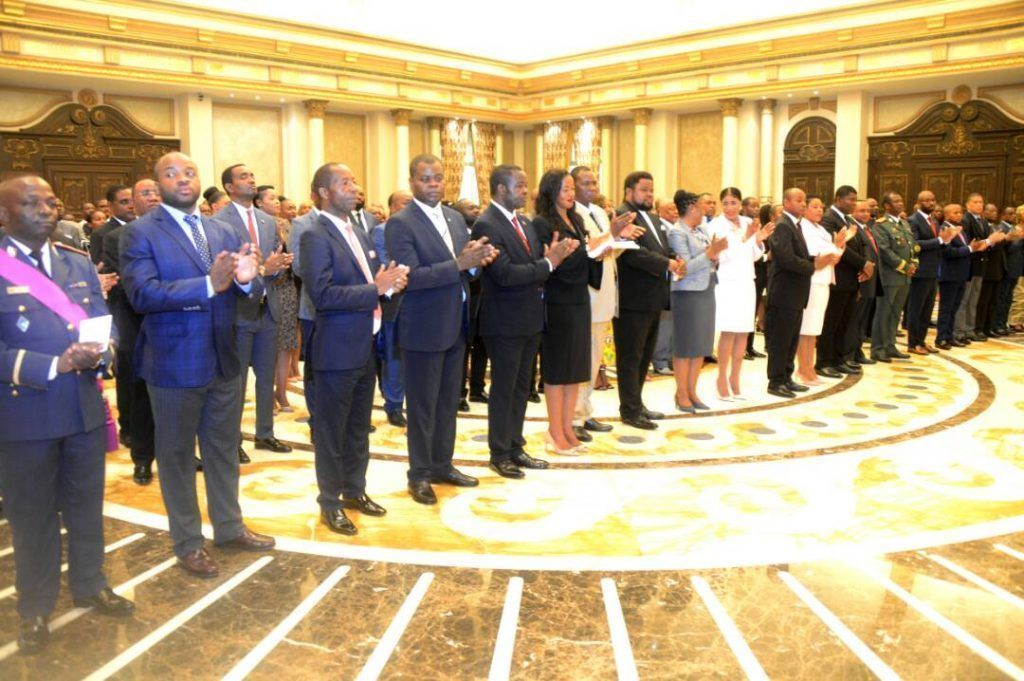 Ceremonia de Juramentos en el Palacio del Pueblo de Malabo