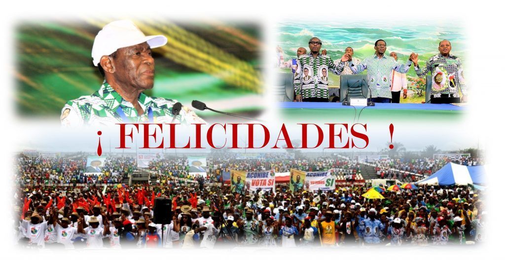 Mensaje de felicitación del Secretario General del PDGE al Presidente Fundador