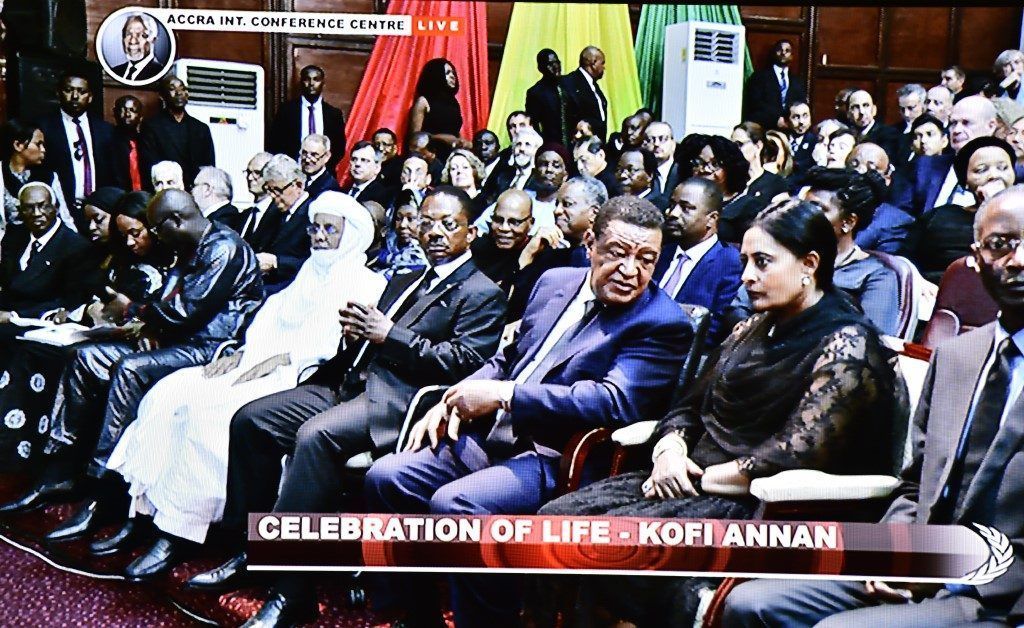 Obama Asue asiste al funeral de Kofi Annan