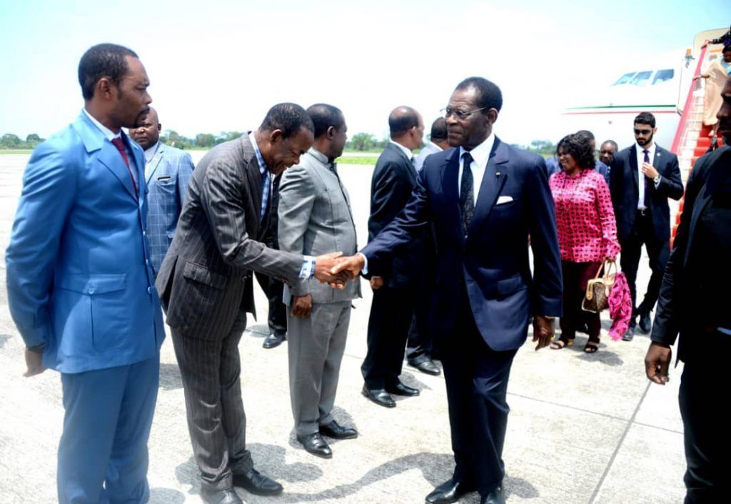 La pareja presidencial regresa a Malabo tras concluir la Gira de Estado 2019