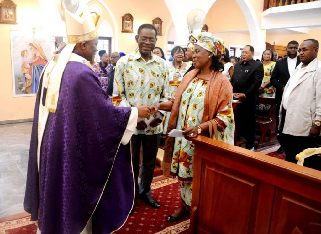 Misa en homenaje por Edith Lucie Bongo Ondimba