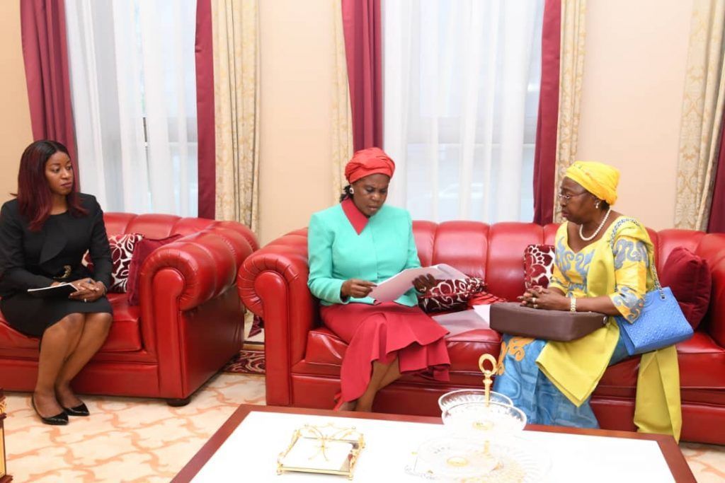 Recepción de Constancia Mangue con motivo del Día del Niño Africano