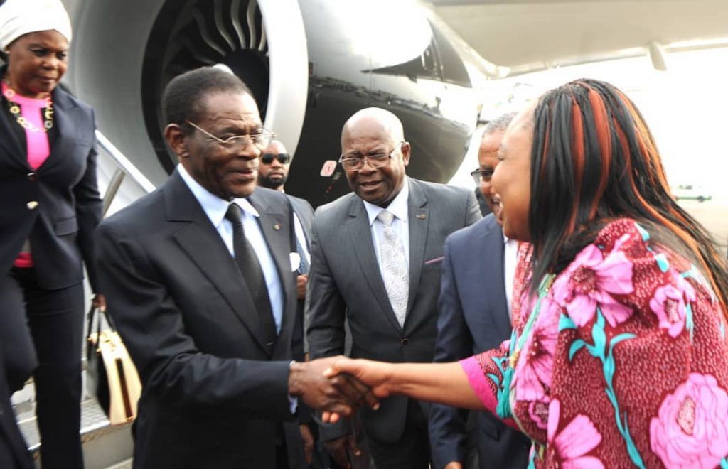 El Jefe de Estado llega a Addis Abeba