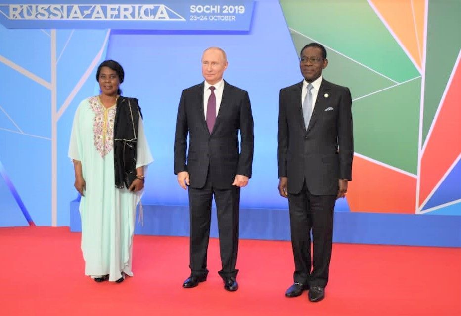 La Pareja Presidencial, en la Conferencia Económica Rusia-África