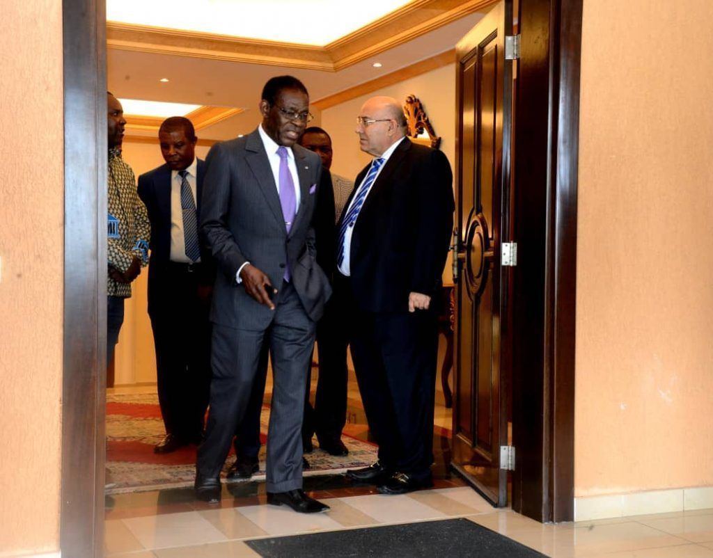 El Jefe de Estado visita los palacios presidenciales de Sipopo