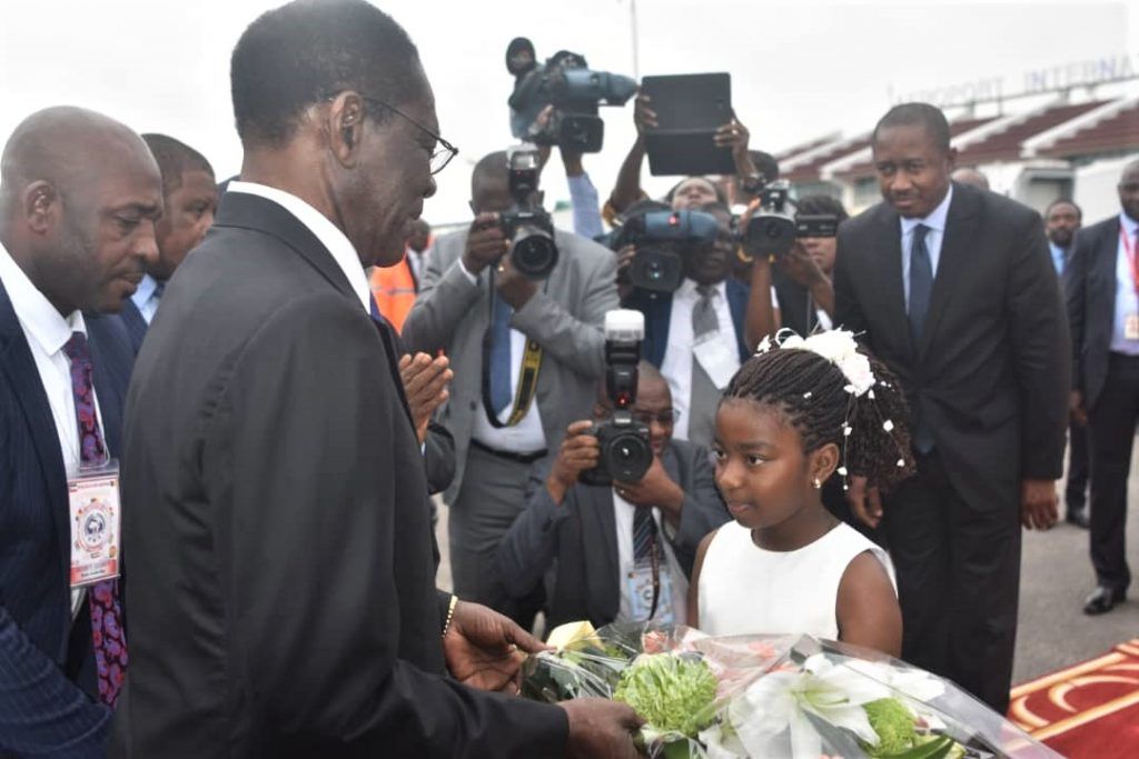 Llegada del Presidente a Camerún
