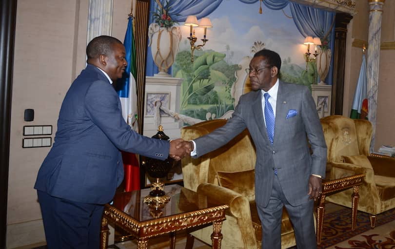El Jefe de Estado concede audiencia al nuevo líder de Acción Popular de Guinea Ecuatorial
