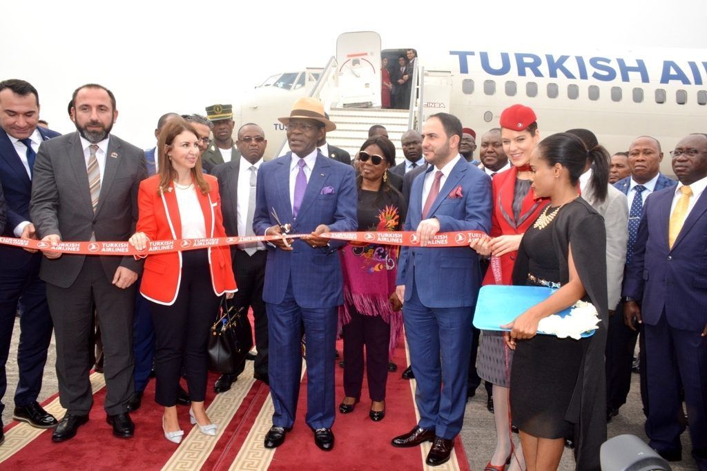 El Jefe de Estado apertura los vuelos de Turkish Airlines a Malabo