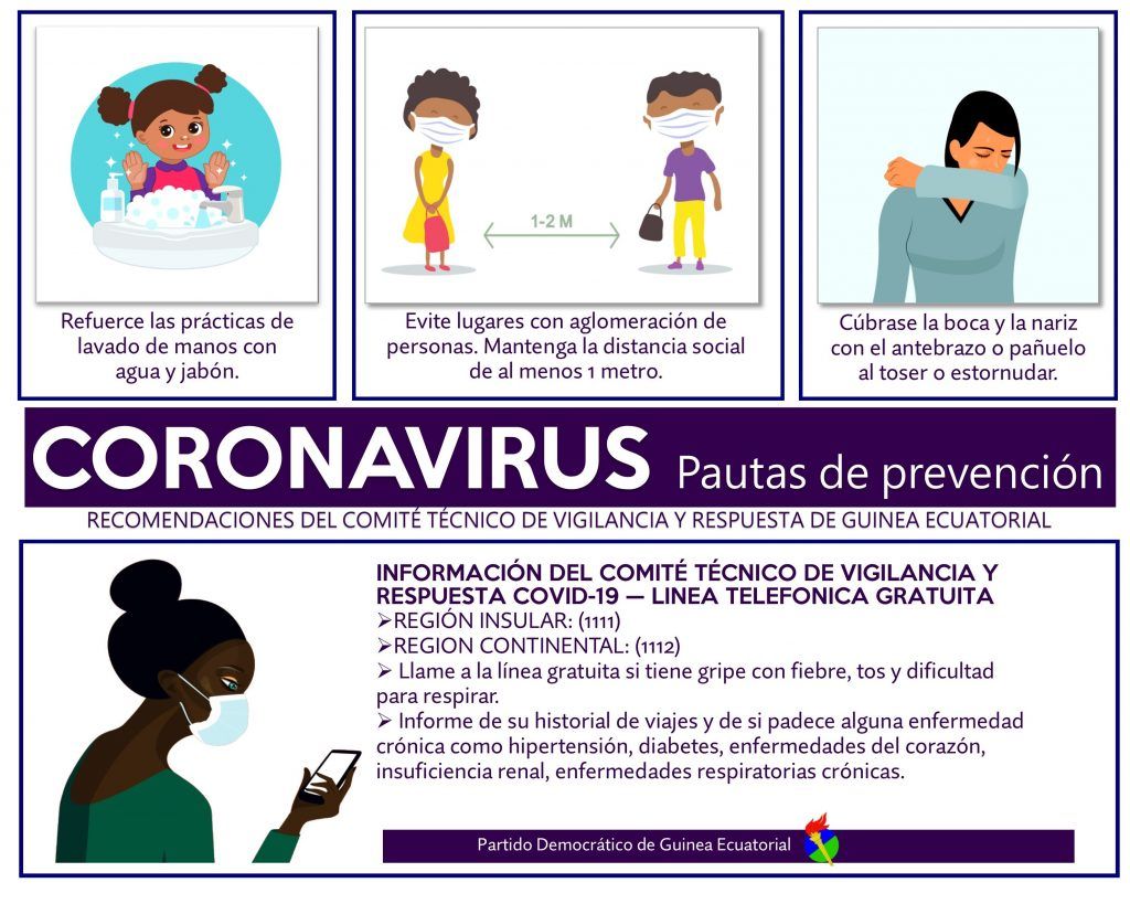 Recomendaciones de prevención para evitar el contagio del COVID-19
