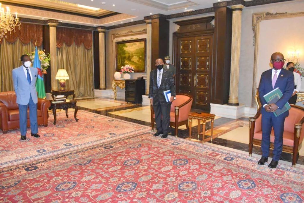 Encuentro de S.E. Obiang Nguema Mbasogo con una delegación de la CEMAC