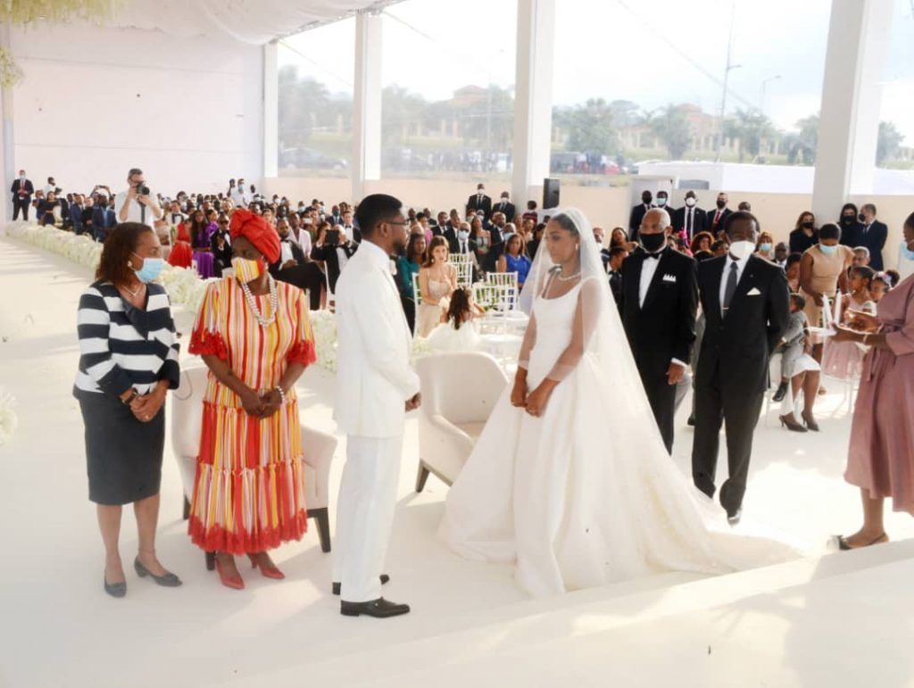 Celebración del matrimonio civil de Hassan Obiang Mangue