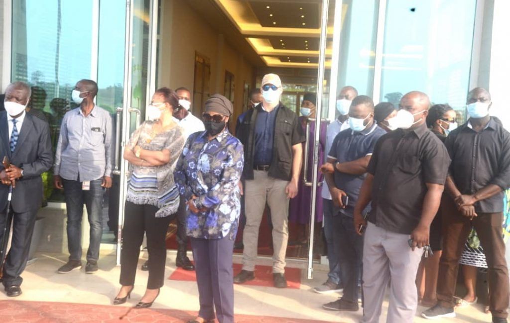Llegada de los restos mortales de Batho Obama Nsue