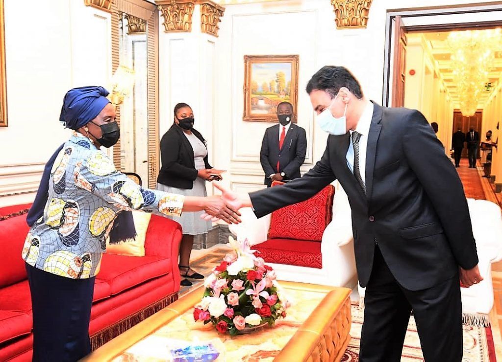La Primera Dama recibe al nuevo Embajador de Egipto en Malabo
