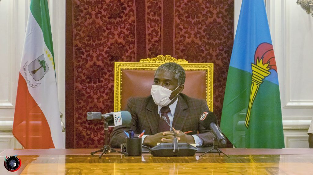 Reunión de Nguema Obiang Mangue con las empresas de telefonía e Internet