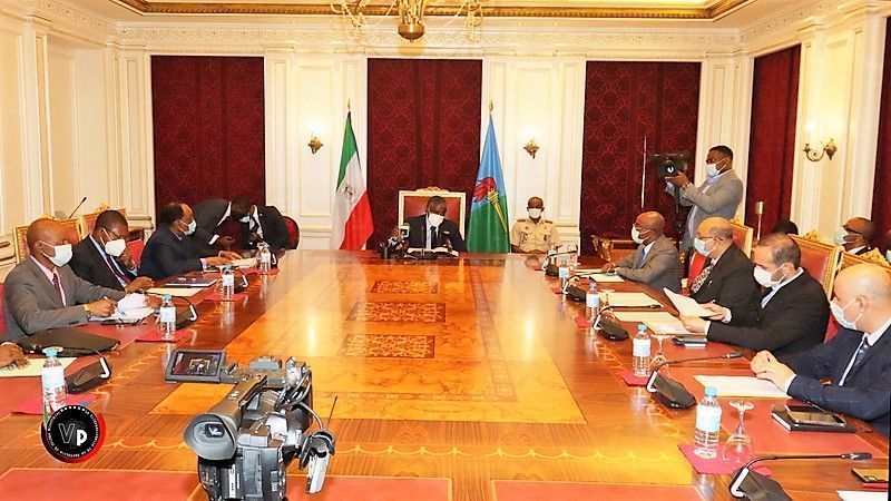 S. E. Nguema Obiang Mangue media en la regulación de los precios de productos alimenticios de primera necesidad