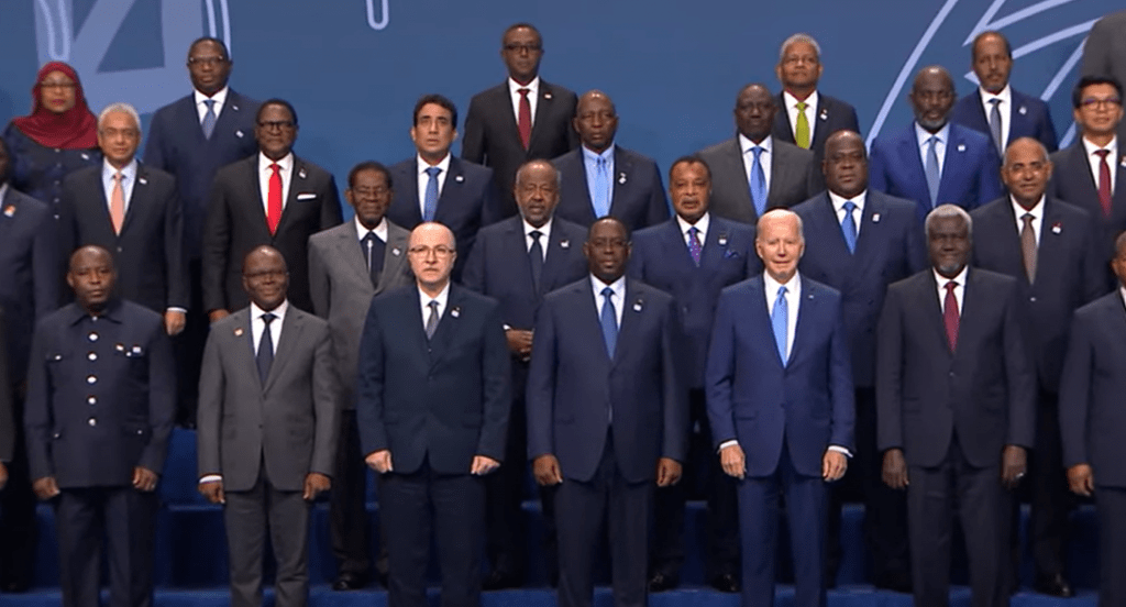 El Presidente participa en el cierre de la Conferencia de Líderes EEUU-África junto con Joe Biden