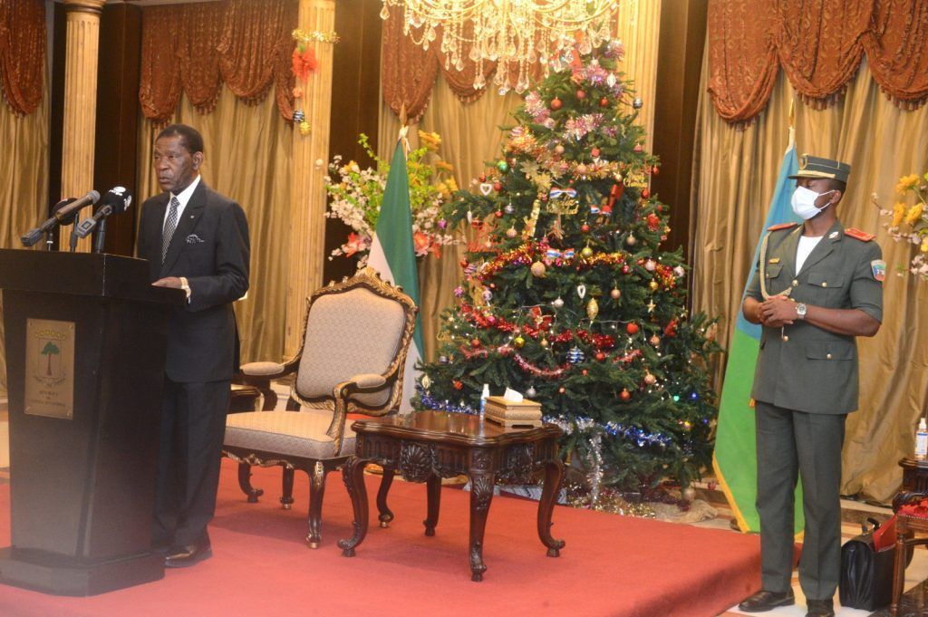 Presentación de votos a S.E. Obiang Nguema Mbasogo por el nuevo año 2023