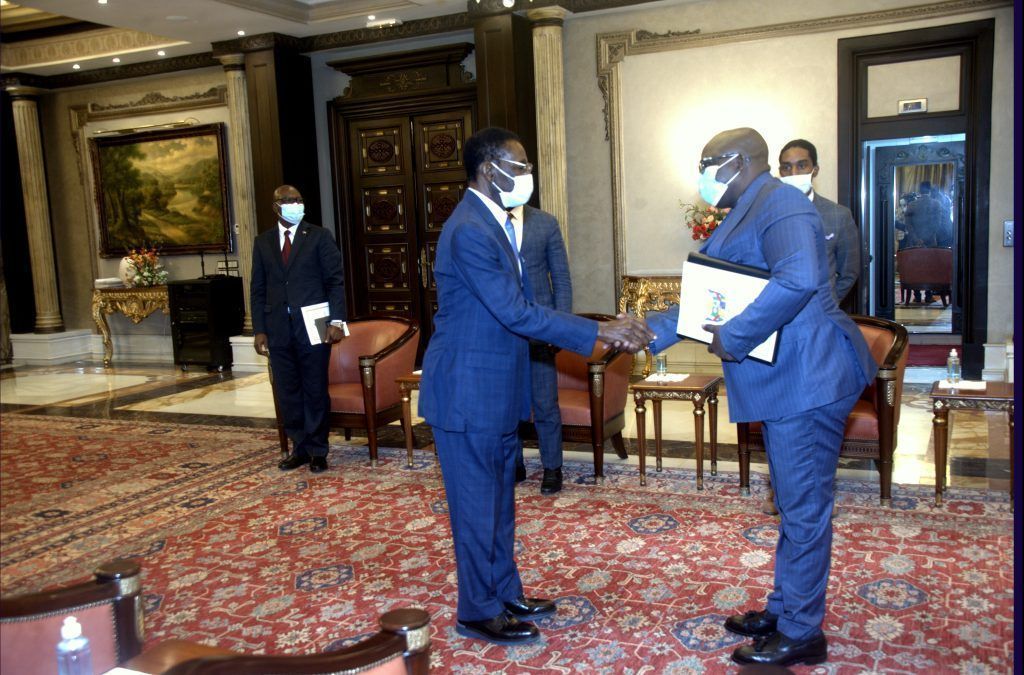 Audiencia con la delegación de la República Centroafricana