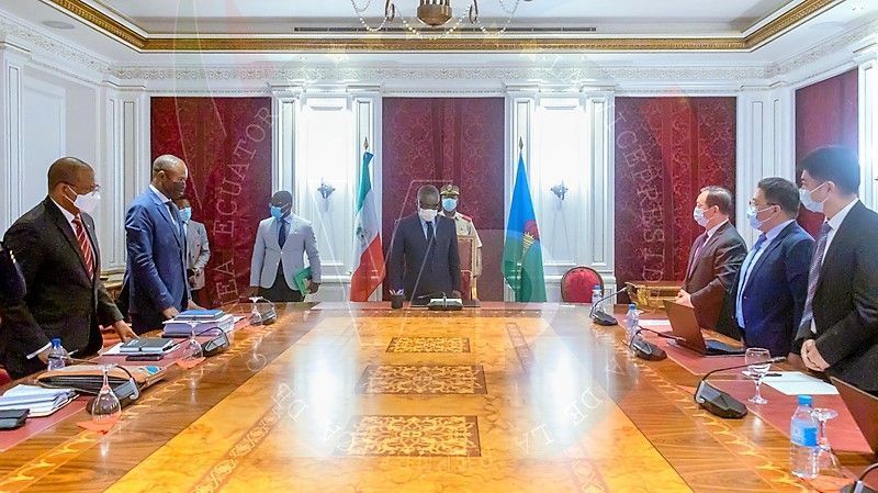 Tesorería presenta a Nguema Obiang Mangue los proyectos financiados con el crédito chino y su nivel de ejecución