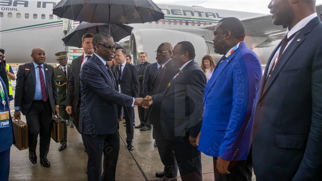 El Vicepresidente llega a San Petersburgo para representar a Guinea Ecuatorial en la Cumbre Rusia-África