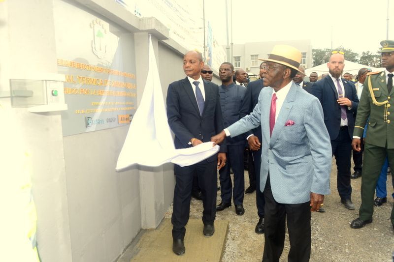S. E. Obiang Nguema Mbasogo inaugura una nueva Central Térmica en Djibloho