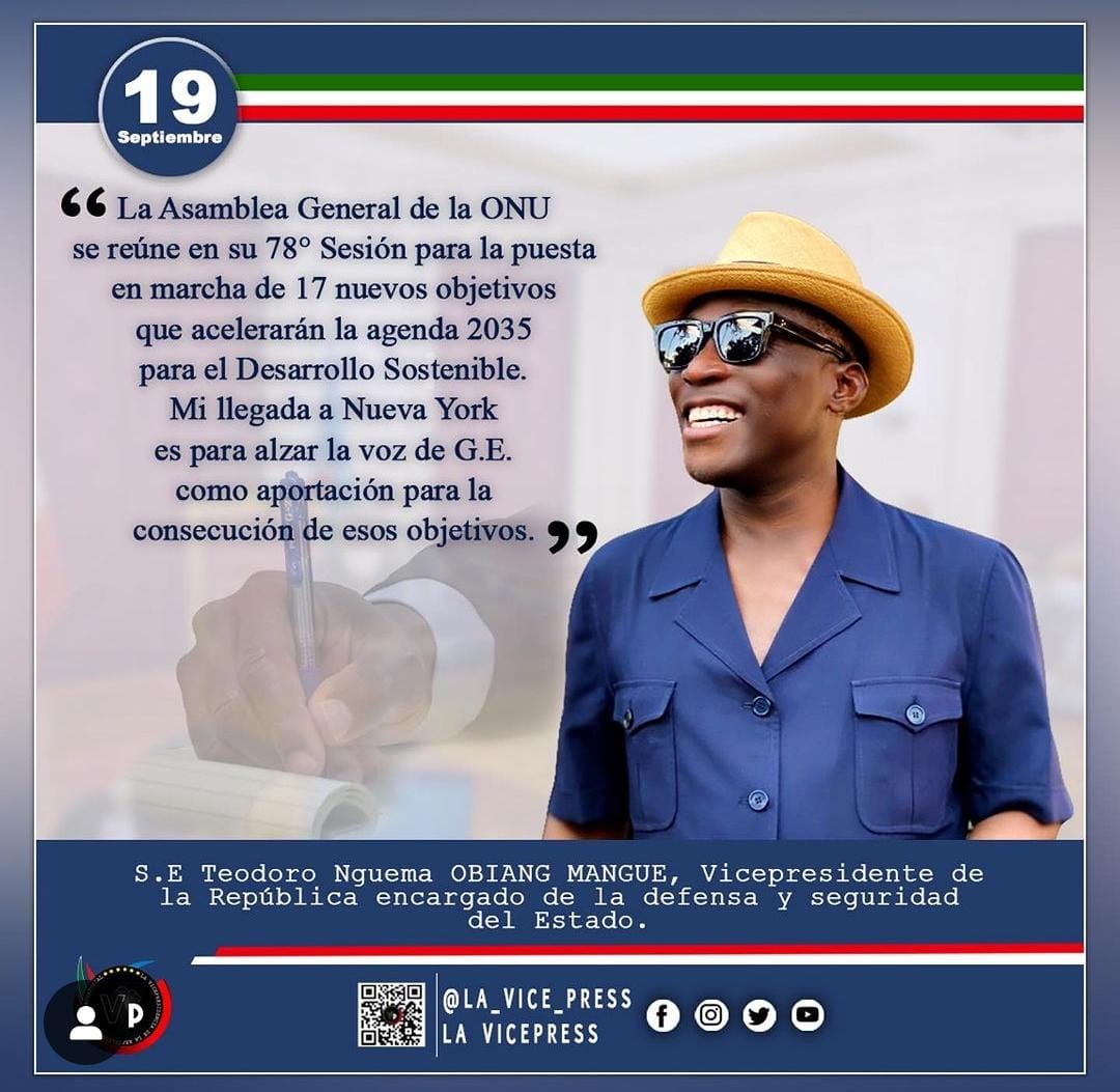S E Nguema Obiang Mangue Asiste A La 78 Sesi n De La Asamblea S E Nguema Obiang Mangue Asiste A La 78 Sesi n De La Asamblea