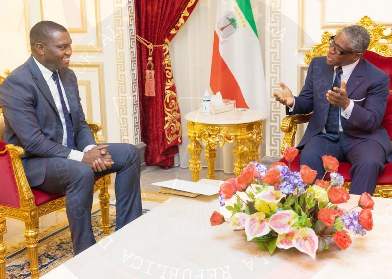 El Vicepresidente conversa con el enviado especial del Presidente sudafricano