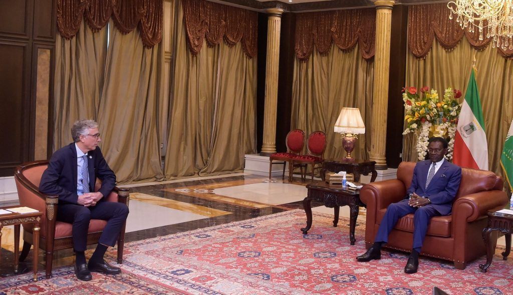 El Presidente recibe al Vicepresidente de Total Énergie