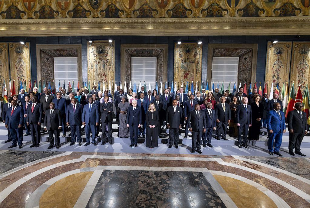 S.E. Nguema Obiang Mangue asiste a la cena de gala ofrecida por Sergio Mattarella