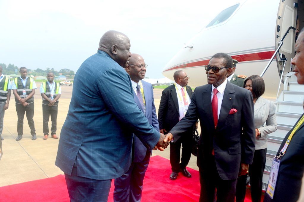 Llegada del Jefe de Estado a Uganda