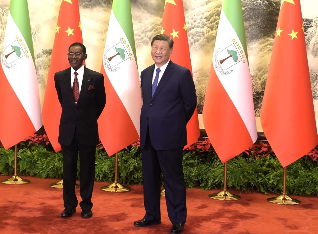 Reunión presidencial entre SS.EE. Obiang Nguema Mbasogo y Xi Jingping