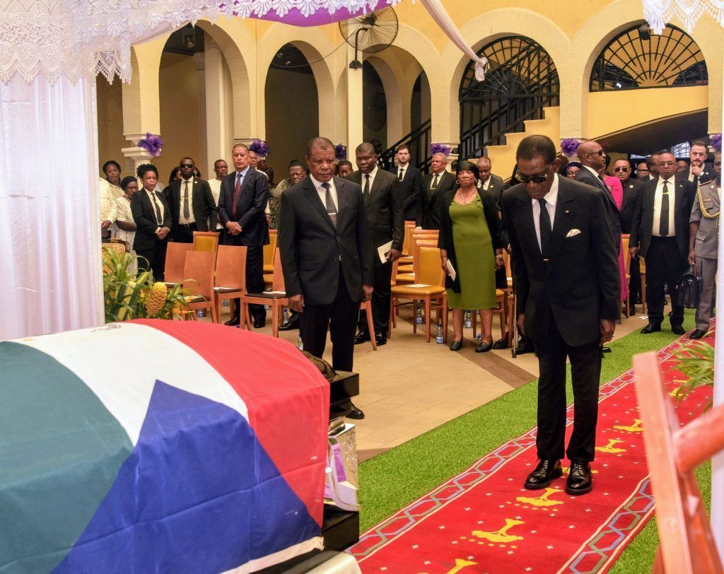 El Jefe de Estado asiste al funeral por el ex Primer Ministro Cristino Seriche Bioko Malabo
