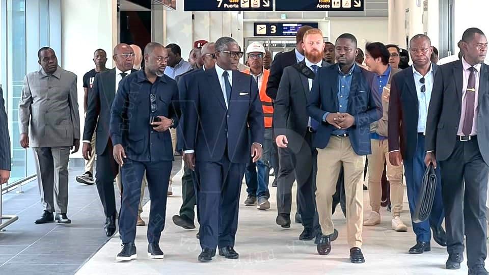 El Vicepresidente aplaude la calidad del nuevo Aeropuerto Internacional de Bata