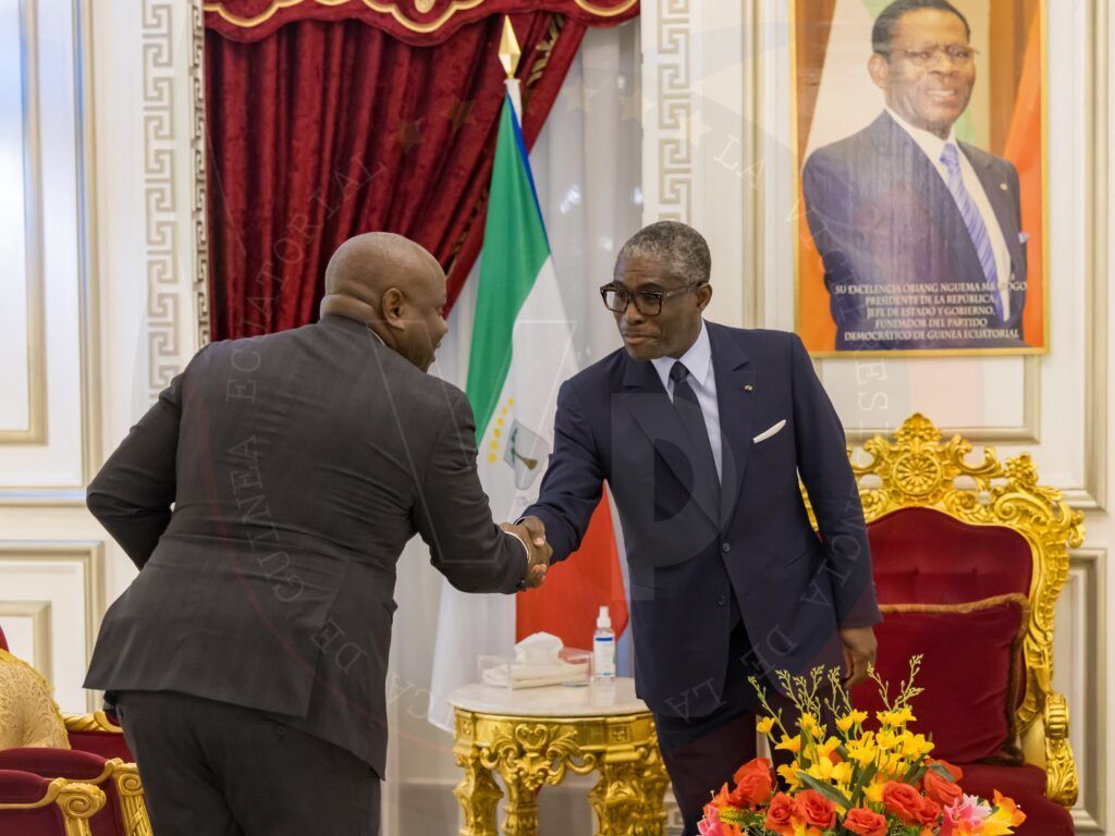 Primera audiencia del Vicepresidente con el nuevo Primer Ministro, Manuel Osa Nsue Nsua