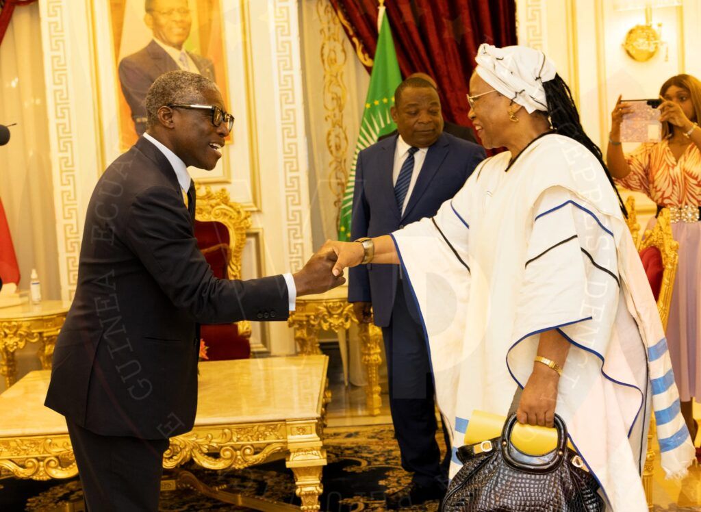 El Vicepresidente recibe a la Embajadora de Sudáfrica