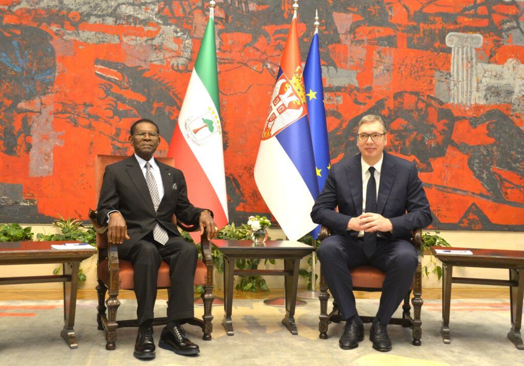 Imágenes históricas del encuentro entre los Presidentes de Guinea Ecuatorial y Serbia