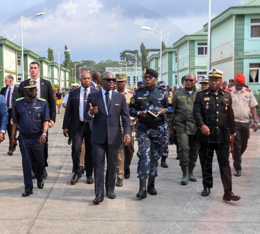 Inspección sorpresa del Vicepresidente a Cuarteles Militares de Malabo