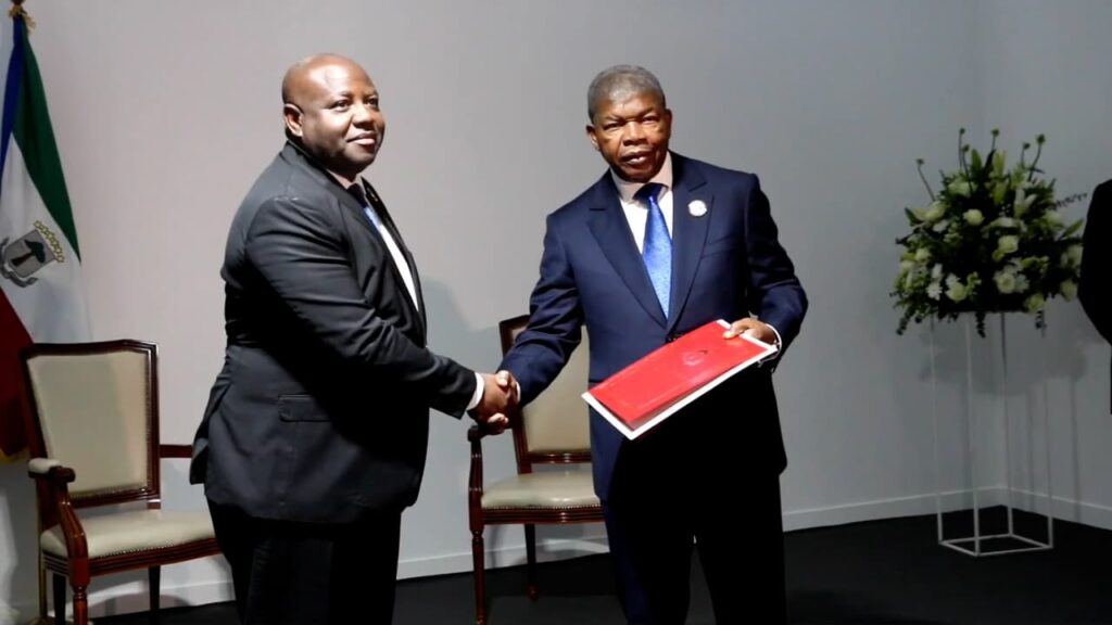 Manuel Osa Nsue se reúne, en Luanda, con el Presidente de Angola