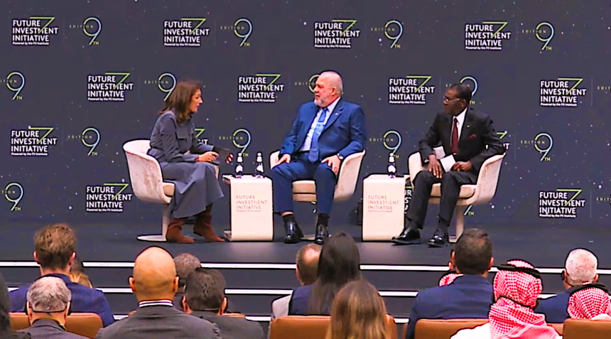 El Presidente Obiang interviene en la Conferencia FII9, en Arabia Saudí