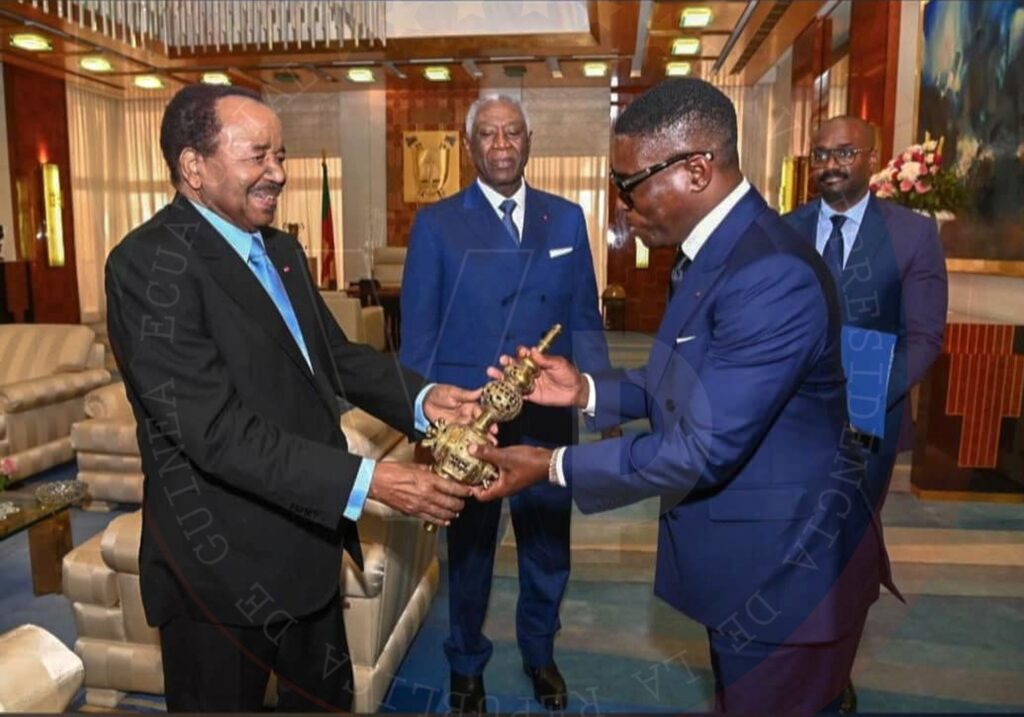 SS.EE. Paul Biya y Nguema Obiang Mangue analizan la cooperación comercial entre Guinea Ecuatorial y Camerún
