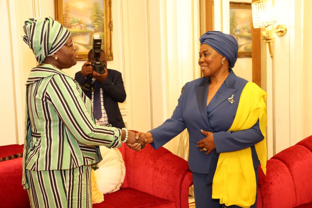 S.E. Dª Constancia Mangue de Obiang recibe en audiencia a Mariam Chabi Talata Zime Yerima, Vicepresidenta de la República de Benín