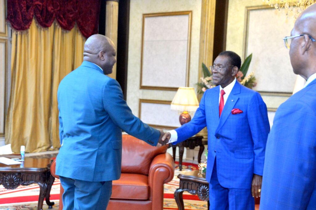 El Presidente concede audiencia a una delegación de la R. D. del Congo