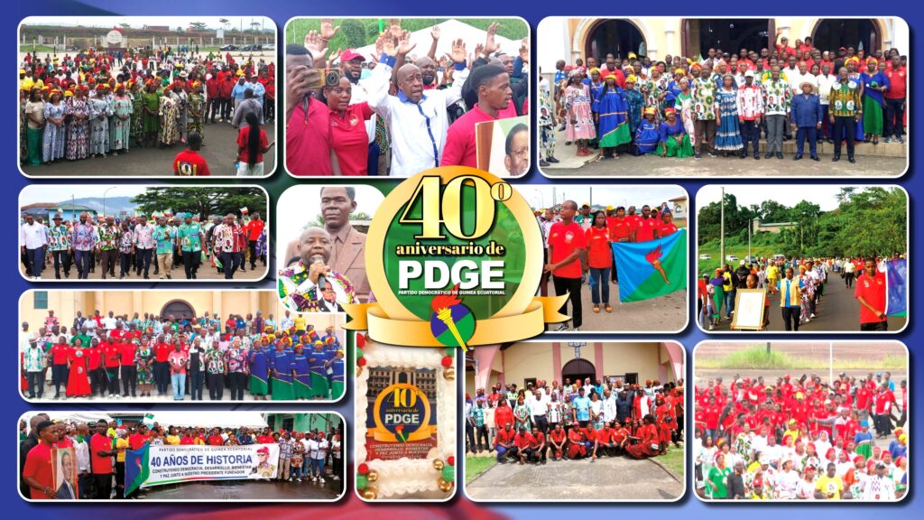 Cuatro décadas de hegemonía institucional. El PDGE conmemora su cuadragésimo aniversario en todo el territorio nacional